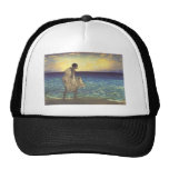 Hawaiian Fisherman, woodblock print Trucker Hat