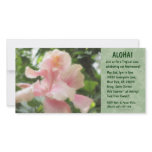 Hawaiian Floral Luau Invitations Customized Photo Card