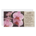 Hawaiian Floral Luau Invitations Photo Greeting Card