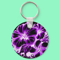 Hawaiian Flower Keychain