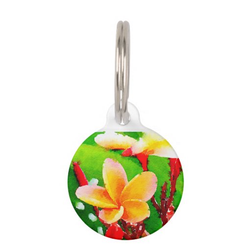 Custom Flower Dog Tags For Pets Custom Flower Dog Tags For Pets