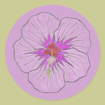 Hawaiian Flower sticker