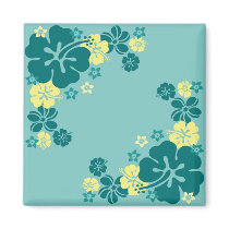 Hawaiian Flowers Magnets