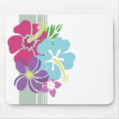 Images Of Hawaiian Flowers. Hawaiian Flowers Mousepad by