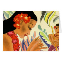 Hawaiian Girl Greeting Card