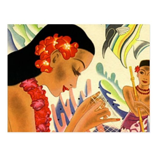 Hawaiian Girl Post Cards