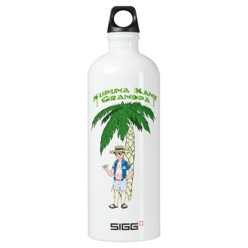Hawaiian Grandpa Water Bottle Zazzle