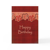 Hawaiian Hibiscus Birthday cards