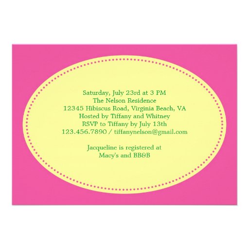 Hawaiian Hibiscus Bridal Shower Invitation