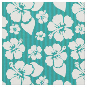 Hawaiian Hibiscus Flower Pattern Fabric
