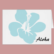 Hawaiian Hibiscus Flowers Aloha cards