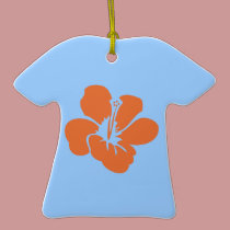 Hawaiian Hibiscus Flowers ornaments
