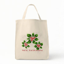 "Hawaiian Holly" Grocery Bag by DriveIndustries "Hawaiian Holly" Grocery Bag
