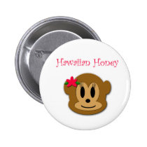 Hawaiian Honey Monkey Button buttons