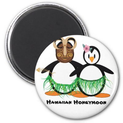 Hawaiian Honeymoon Fridge Magnet
