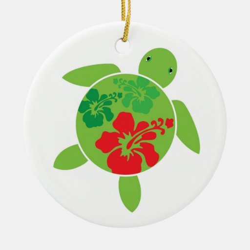 hawaiian honu holiday christmas ornament hawaiian honu holiday christmas ornament
