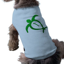 Hawaiian Honu Petroglyph - Dog Shirt