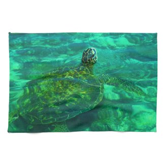Hawaiian Honu Sea Turtle Hand Towel