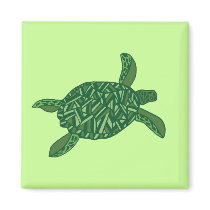 Hawaiian honu (sea turtle) magnet