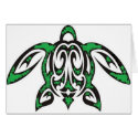 Hawaiian Honu Turtle Card card