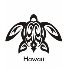 Hawaiian Honu Turtle Ladies T-Short shirt