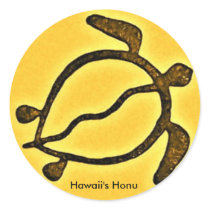 Hawaiian honu turtle sticker