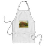 'Hawaiian House' (1901) oil on canvas painting aprons
