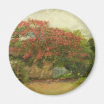 'Hawaiian House' (1901) oil on canvas painting Magnets