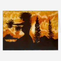 Hawaiian Hula Dancer Card