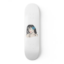 Hawaiian hula girl skate board deck