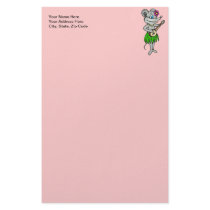 Hawaiian Hula Mouse Stationery Paper