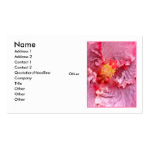 Hawaiian Hybrid Hibiscus Business Card Templates