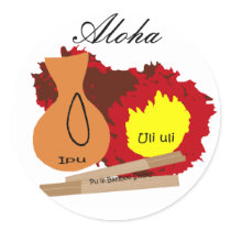 Hawaiian Instruments, Aloha stickers by marcya7 Hawaiian Instruments, Aloha stickers