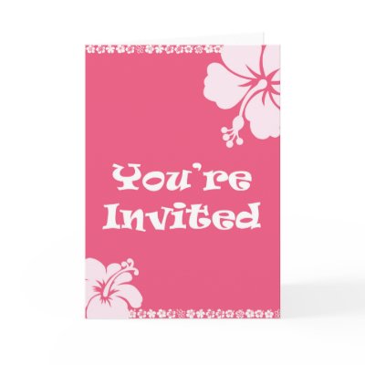 hawaiian invitation greeting