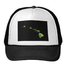 Hawaiian Island Chain in Abstract Art Mesh Hat