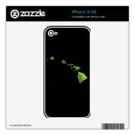 Hawaiian Island Chain in Abstract Art Skins For iPhone 4S