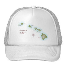 Hawaiian Islands Mesh Hats