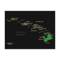 Hawaiian Islands Postcard by suziesplace Hawaiian Islands Postcard