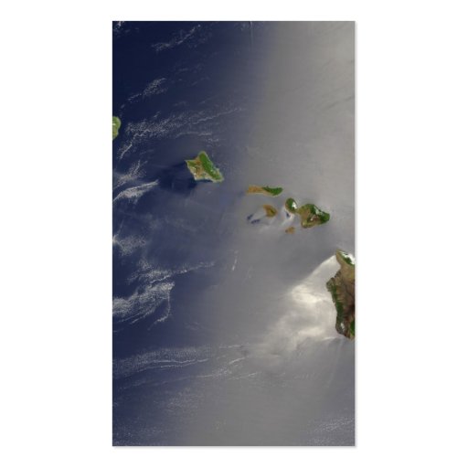 Hawaiian Islands Satellite View Business Cards