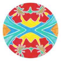 Hawaiian Kaleidoscope stickers