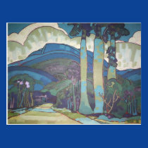 'Hawaiian Landscape' - Arman Manookian Postcard postcards