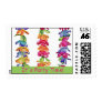 Hawaiian Leis - Party Time Invitation Postcard Postage Stamp