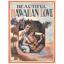 Hawaiian Love Ladies Spaghetti Top t-shirts