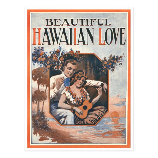 Hawaiian Love Postcard  Zazzle