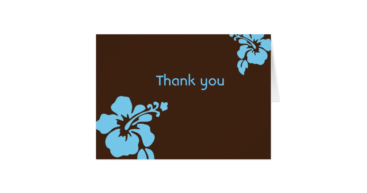 hawaiian-luau-custom-thank-you-card-zazzle