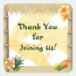 Hawaiian Luau Party Favor Sticker