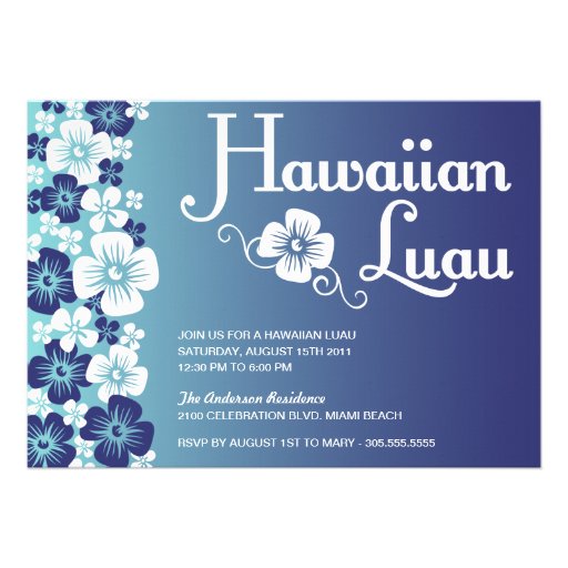 HAWAIIAN LUAU | PARTY INVITATIONS