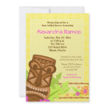 Hawaiian Luau Tiki 5x7 Bridal Shower Invite