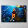 Hawaiian Mermaid Poster
