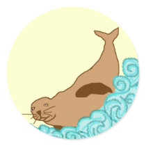 Hawaiian Monk Seal stickers
